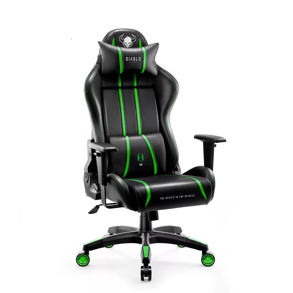 Diablo Chairs X-One 2.0 Normal Gamer szék - Fekete / Zöld (872)