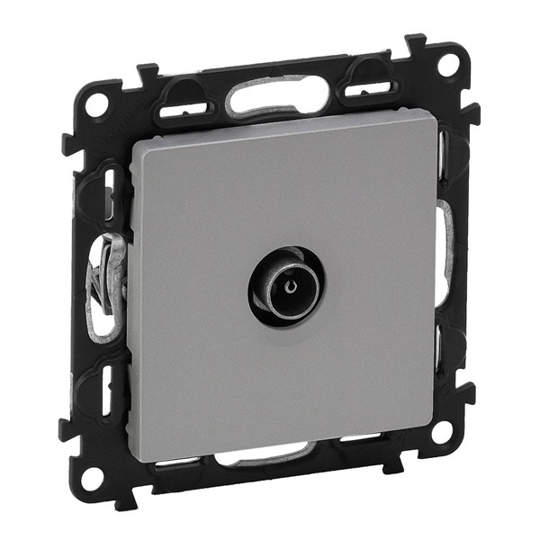 Legrand 753351 Valena Life csillagpontos 15 dB alumínium TV aljzat (753351)