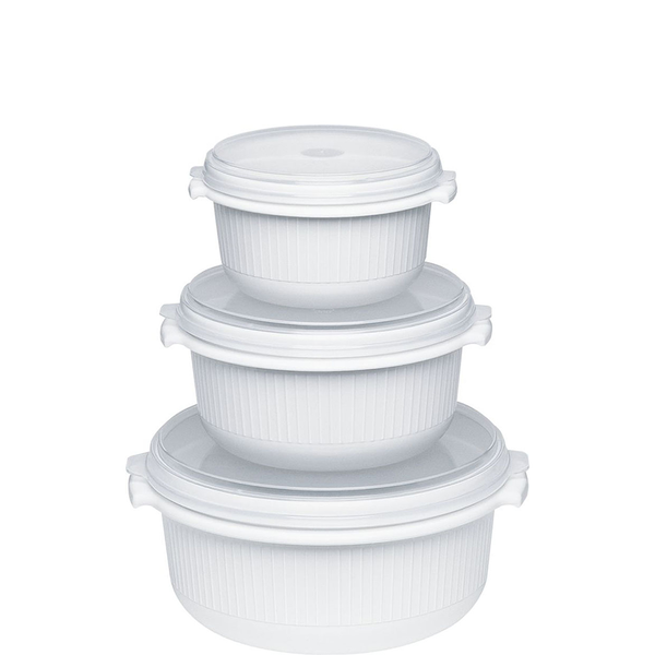 EMSA 459061200 кутия за хранителни продукти Бяла 3 броя