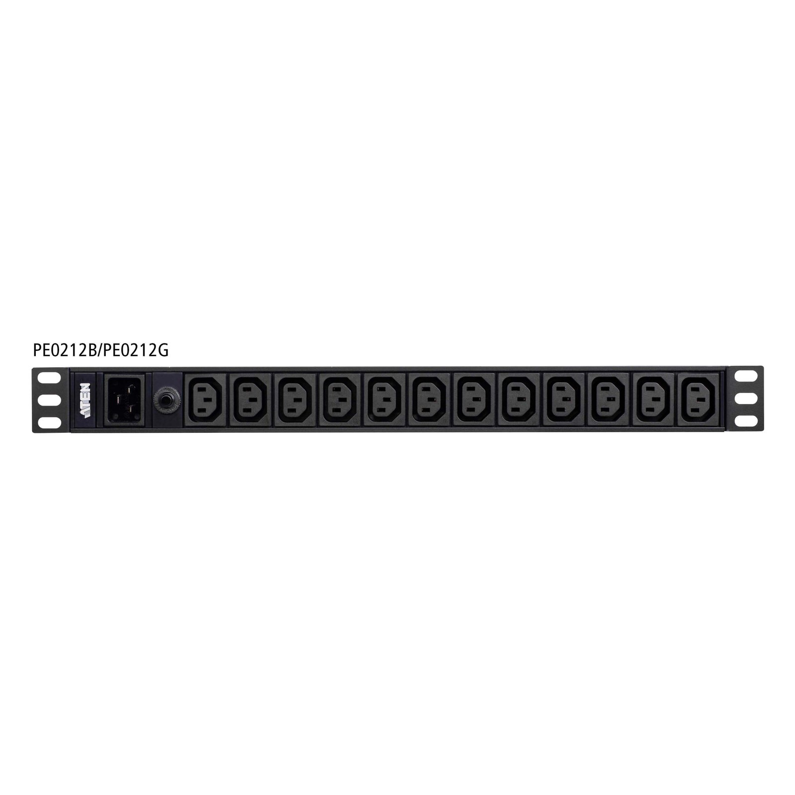 ATEN PE0212G áramelosztó egység (PDU) 12 AC kimenet(ek) 1U Fekete (PE0212G-AT-G)