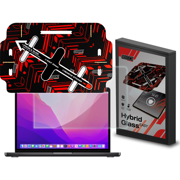 Filtr GrizzGlass Szkło hybrydowe GrizzGlass HybridGlass Easy do Apple MacBook Pro 13" 2022