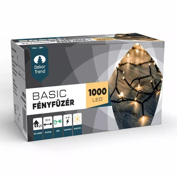 Aqualing Dekortrend Basic kültéri fényfüzér meleg fehér (KDT 101) (KDT 101)