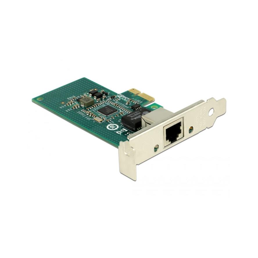 Delock i210 1Gb/s PCIe x1 RJ45 hálózati adapter low profile (89942)