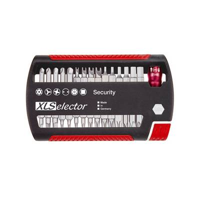 Wiha Juego De Bits Xlselector Security Standard De 25 Mm En Surtido, De 32 Unid. De 1/4" (29416)