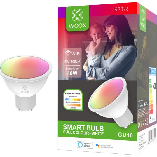 Woox Smart Home izzó 5,5W 400lm 6500K GU10 - RGB