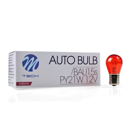 M-Tech BAU15s, sárga halogén izzó 12V - 21W 1db (72Z36) (72Z36)