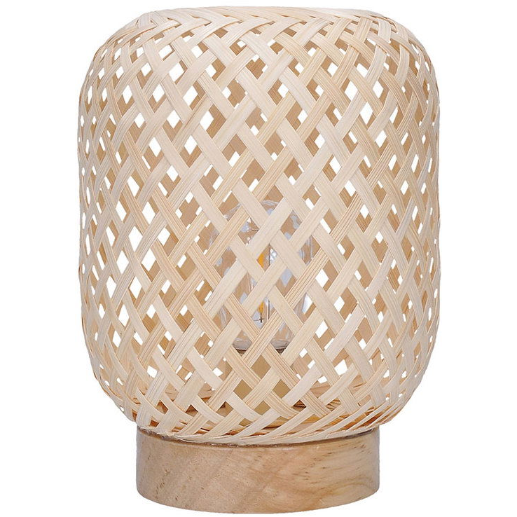 Solight Ratanová LED lucerna s LED žárovkou, teplá bílá, 2 × AAA, 19 cm (WO3107)