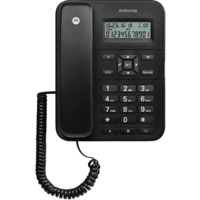 Motorola CT202 Analóg telefon Hívóazonosító Fekete (E08000CT2N1AES/S)