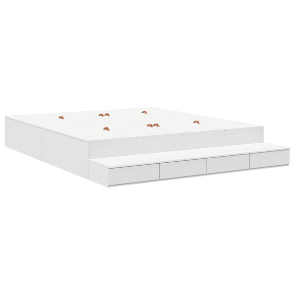 Tárolós Ágykeret Fehér 180x200 cm