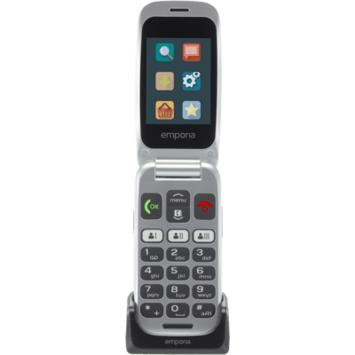 Emporia emporiaONE 6,1 cm (2.4") 80 g Szürke, Ezüst Telefon időseknek