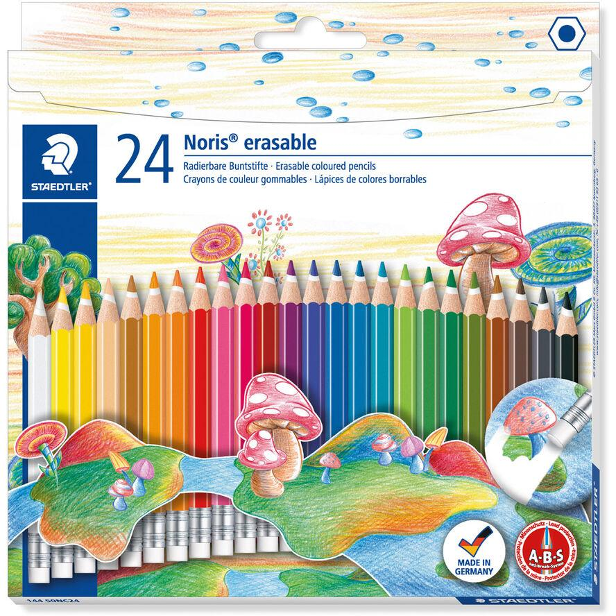 Staedtler Noris Club Hatszögletű Színes ceruza készlet radírral 24 db (144 50NC24)