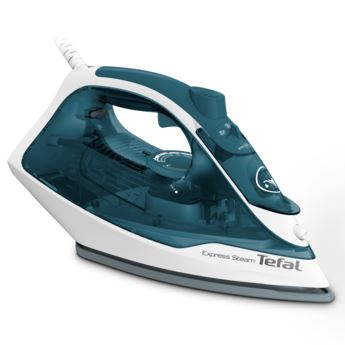 Tefal FV2839E0 žehlička Suché i parní žehlení Ceriliová žehlicí plocha 2400 W Modrá, Bílá