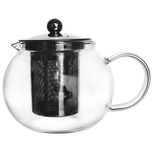 Orion üveg teáskanna + szűrő 0,8 liter (152589) (orion152589)