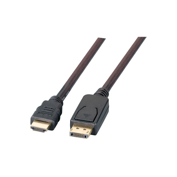 EFB DisplayPort/HDMI Kabel FullHD A-A St-St, 2m, schwarz