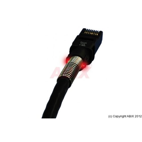 Patchsee RJ45 CAT.6a FTP fekete 2,4m (PCI6-F/8) (PCI6-F/8)