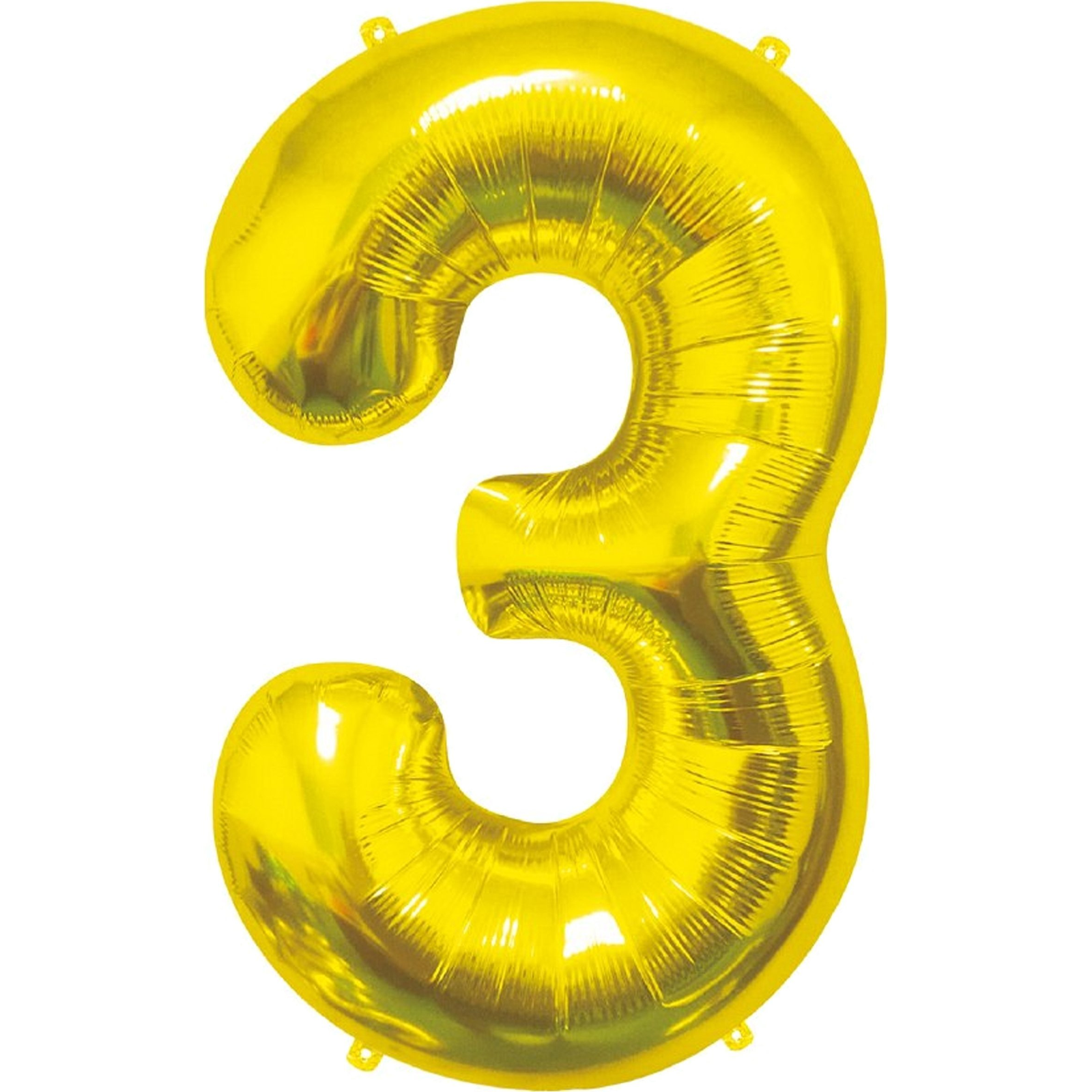 Szám Fólia Lufi - 85 cm, 3-as, Arany (BC-HZL3)