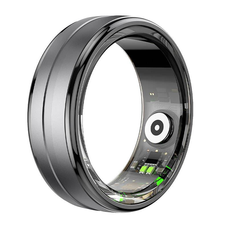 Colmi R06 20.3mm 11-es méret okos gyűrű fekete (R06 Black 11)