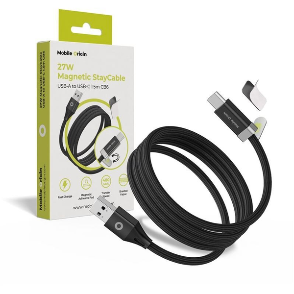 Kábel Mobile Origin USB - USB typ C 1,5 m čierny