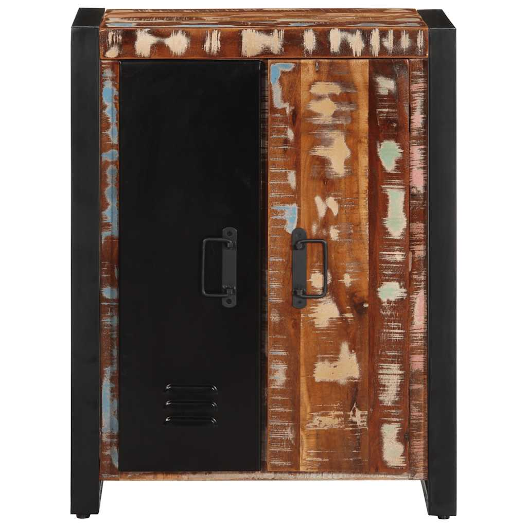 Tálaló többszínű 55x35x70 cm Tömör fa újrahasznosított (4013576)