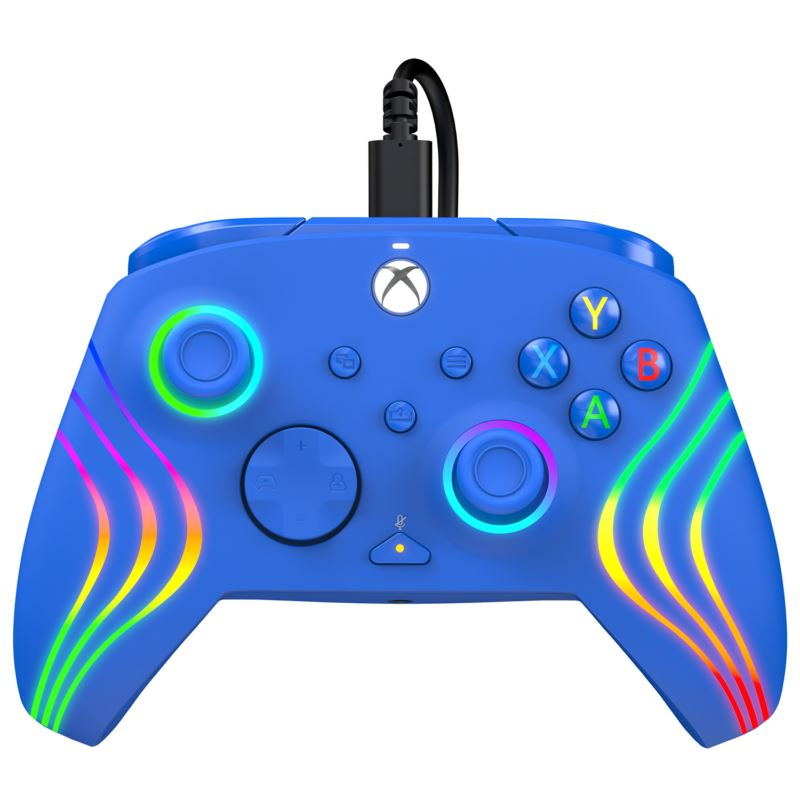 PDP Afterglow Wave Xbox Series X/S vezetékes kontroller kék (049-024-BL) (049-024-BL)