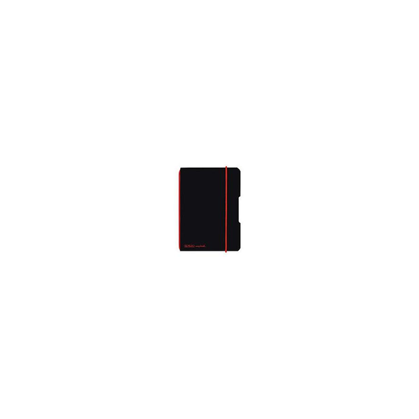 Herlitz Notizheft my.book flex A6 PP 40Bl. kariert schwarz
