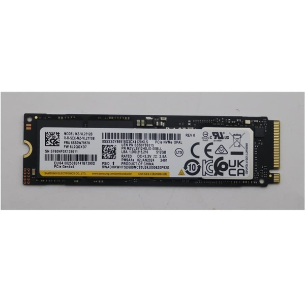512GB M.2 2280 PCIe Gen4 NVMe