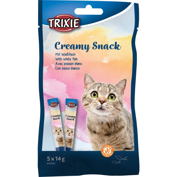 Trixie 42683 Creamy Snack 5x14 G Krémes Finomság Cicáknak Halas