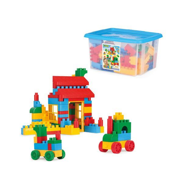 Wader Bobi építőelemek tárolódobozban 132db (41270) (wa41270)