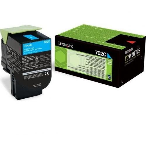 Lexmark 702C R tonerpatron 1 stk Original Blå