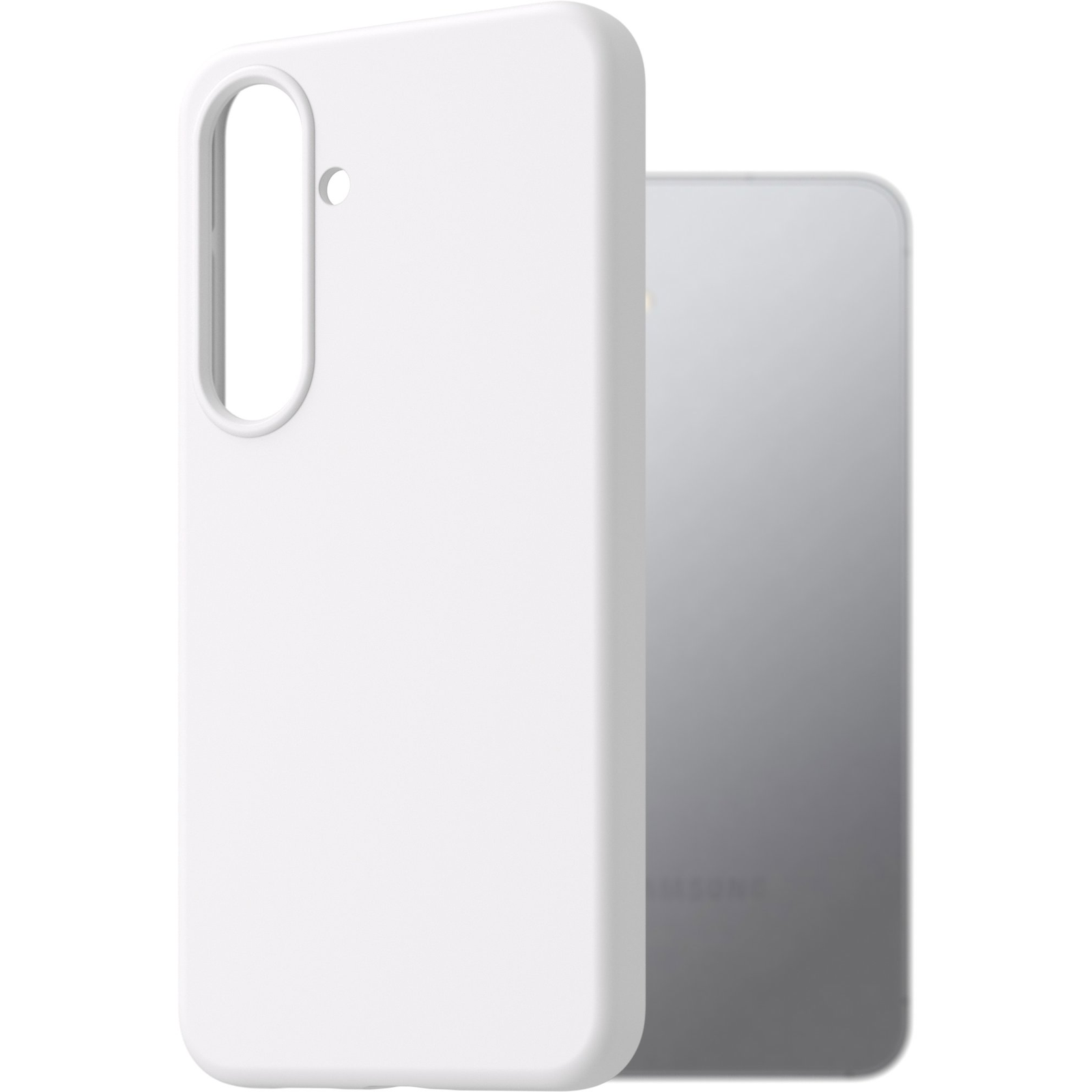 AlzaGuard Premium Samsung Galaxy S25 5G fehér szilikon tok (AGD-PCS441W)