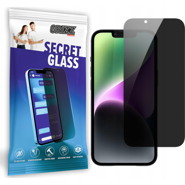  GrizzGlass Szkło prywatyzujące GrizzGlass SecretGlass do Apple iPhone 15 Plus / 14 Plus
