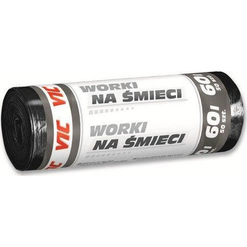  Staples VIC Worki na śmieci czarne 60L 50szt