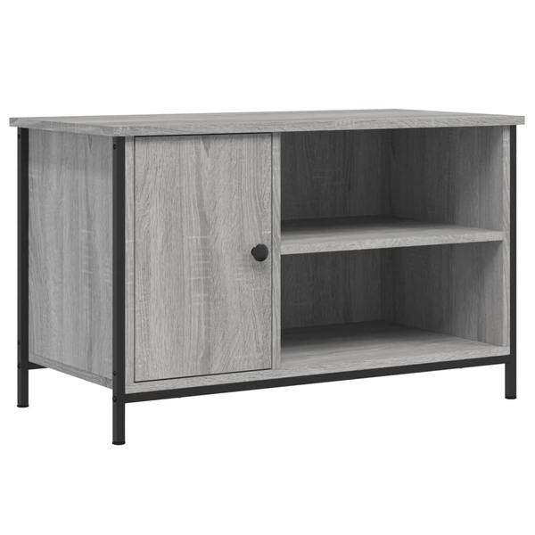 Comodă TV, gri sonoma, 80x40x50 cm, lemn compozit