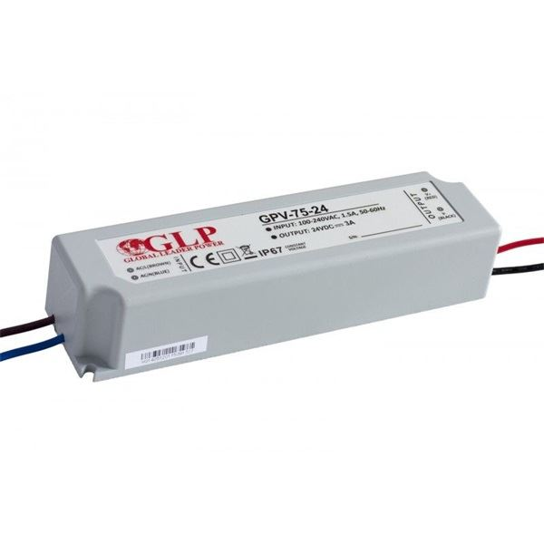 GLP GPV-75-24 24V/3A 72W IP67 LED tápegység (GPV-75-24)