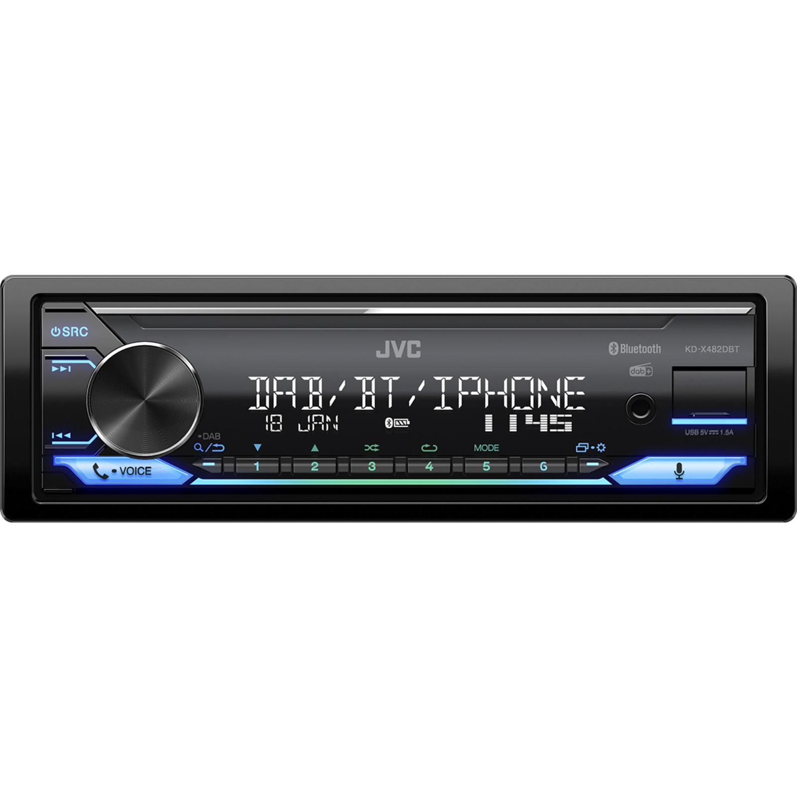 JVC KD-X482DBT Autó HiFi fejegység (KDX482DBT)