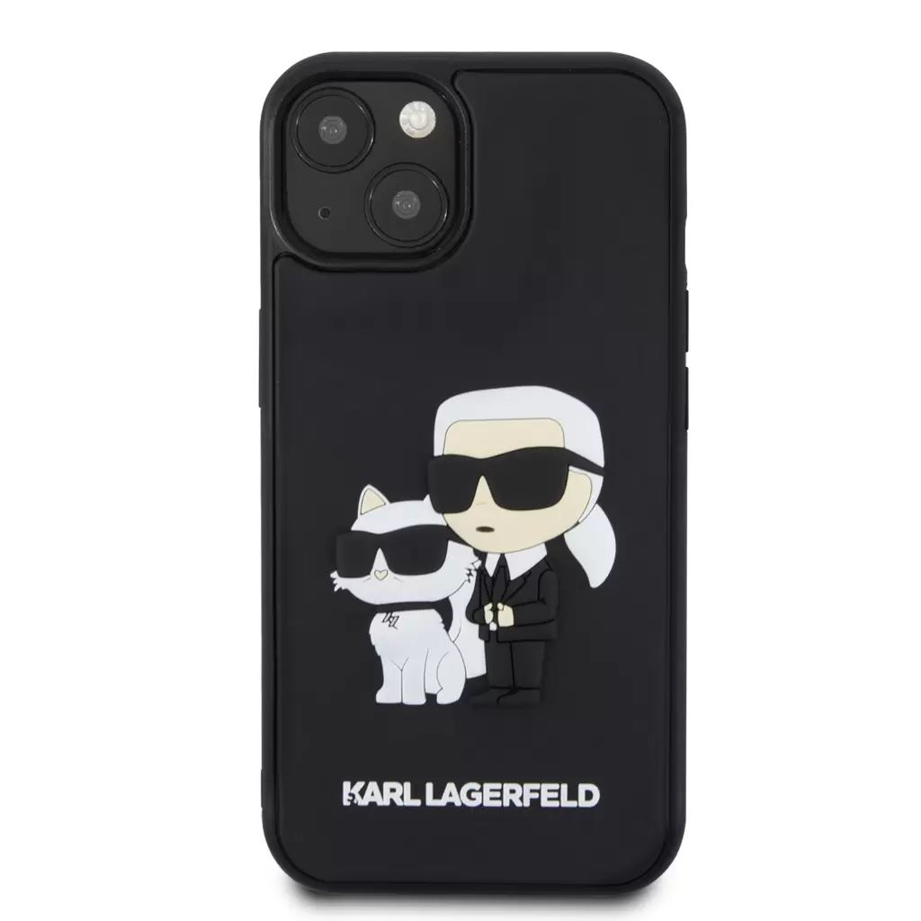 Karl Lagerfeld Apple iPhone 15 tok fekete (KLHCP15S3DRKCNK) (KLHCP15S3DRKCNK)
