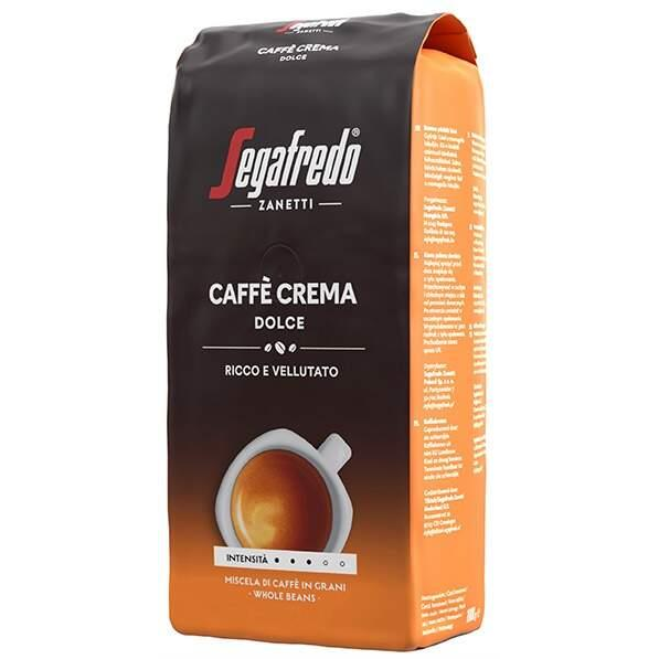 Segafredo Caffe Crema Dolce, kávébab, 1000g