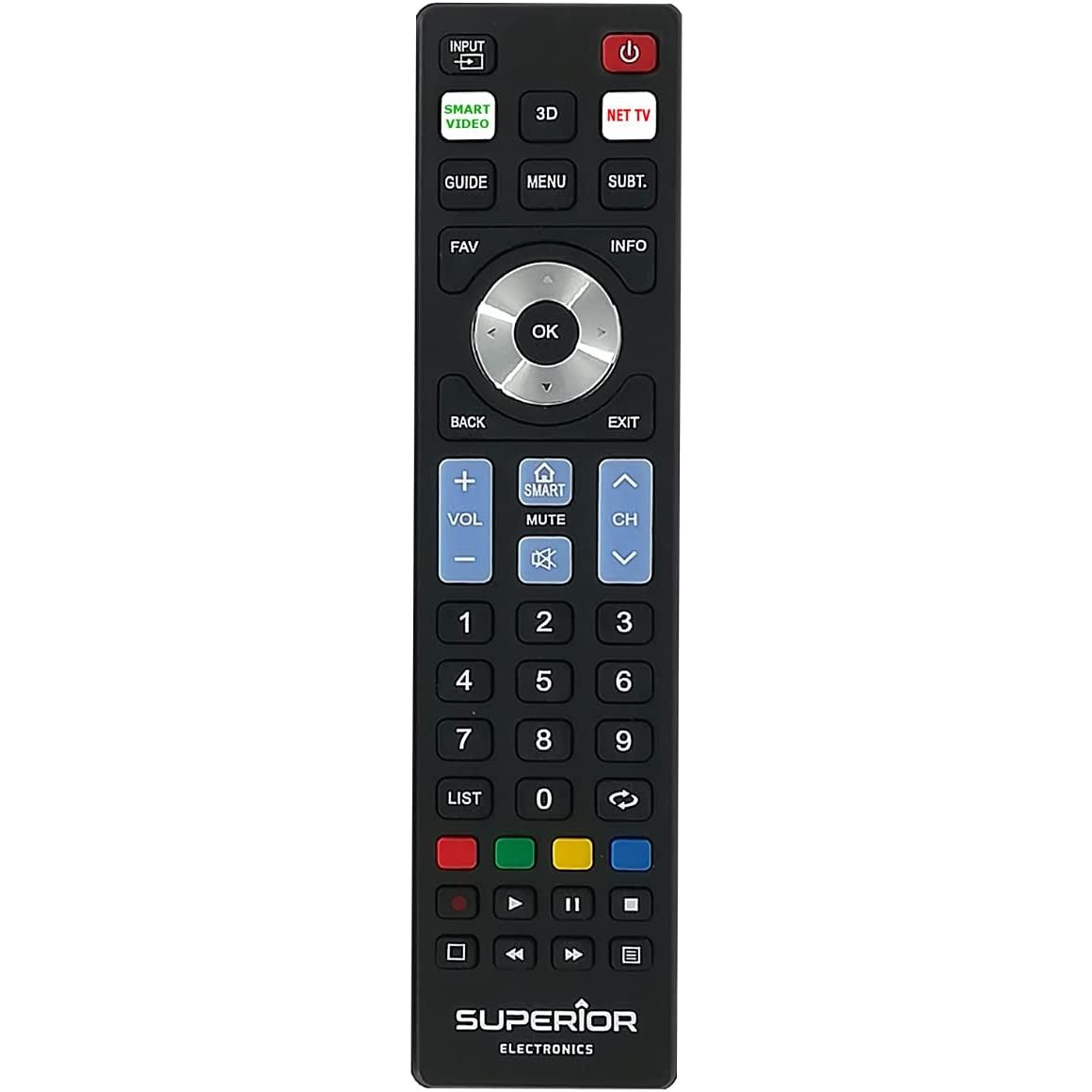 Superior Electronics SUPTRB019 univerzális távirányító LG, Sony, Samsung, Panasonic és Philips TV / Smart TV-khez (SUPTRB019)