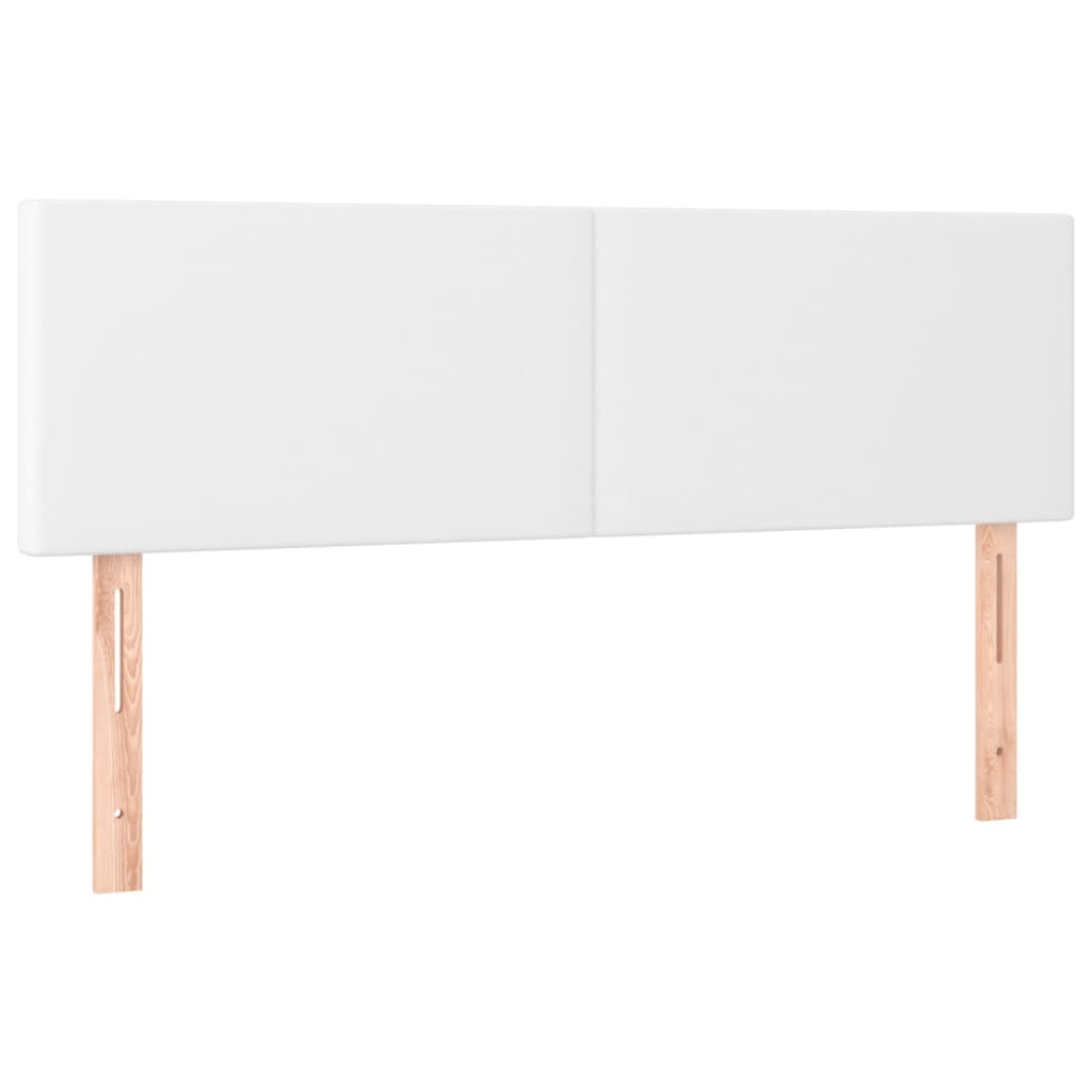 2 db fehér műbőr fejtámla 72 x 5 x 78/88 cm (345793)