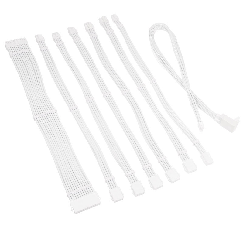 Kolink Core Pro Fonott kábelhosszabbító szett 12V-2x6 - Type 2 - Fehér (COREPRO-EK-12VT2-WHT)