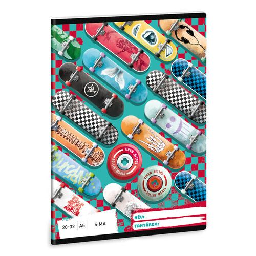 Ars Una Rollin' Mania A/5 sima füzet 20-32 (53612281) (arsuna53612281)