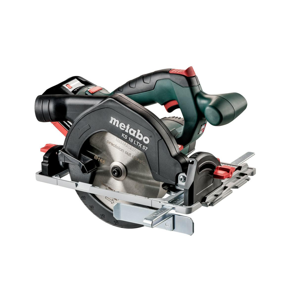 Metabo KS 18 LTX 57 Akkus Körfűrész - 18 V, Szénkefés, 2 x 8 Ah Akku + Töltő, MetaBOX-ban (601857810)