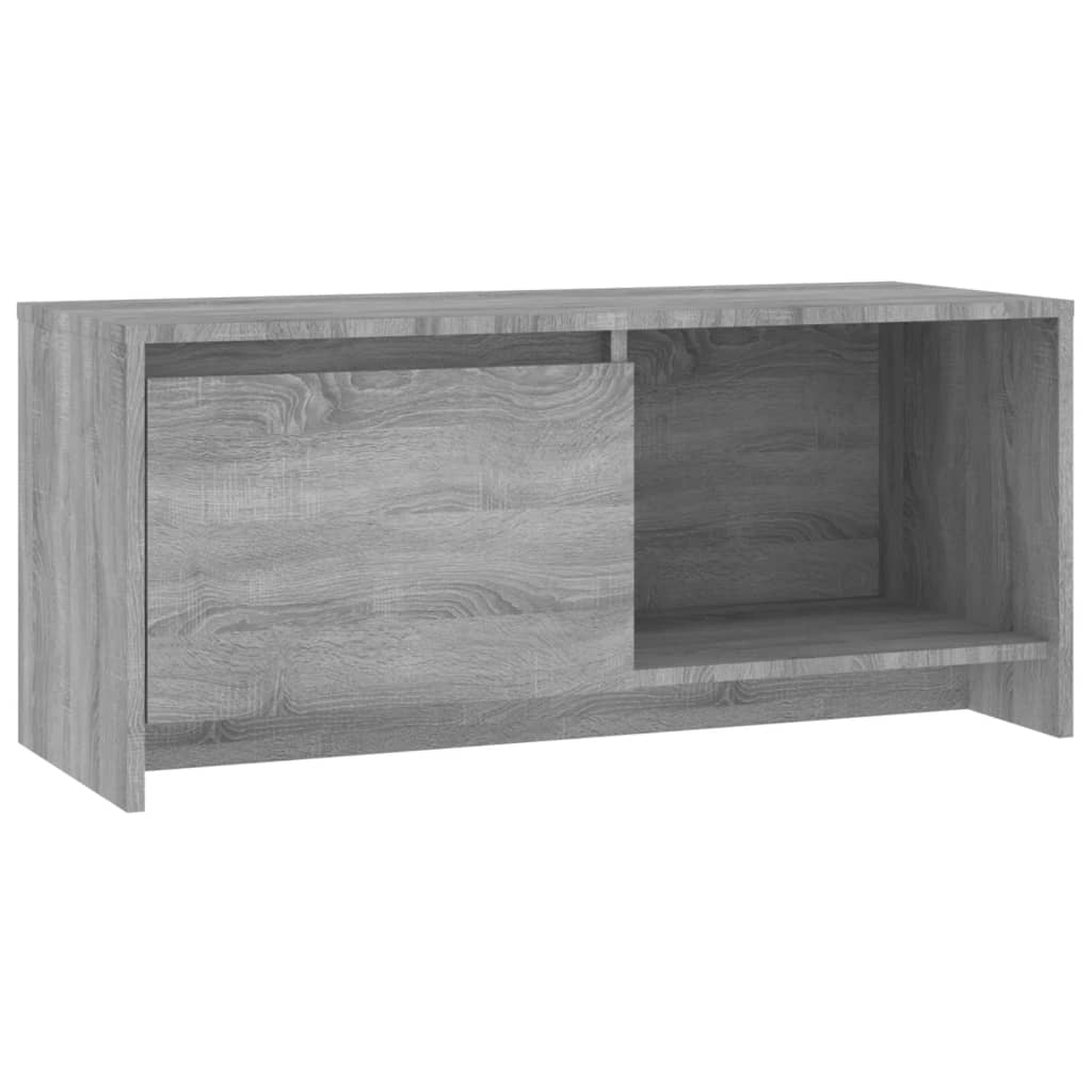 szürke-sonoma színű forgácslap TV-szekrény 90 x 35 x 40 cm (813018)