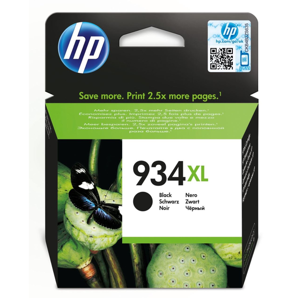 HP No.934XL Zwart 1.000 paginaÂ´s (Origineel)
