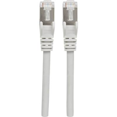 RJ45 Hálózat Csatlakozókábel CAT 6A S/FTP 3.00 m Szürke Fólia árnyékolás, Fonat árnyékolás, Árnyékolt, HDMI-re alkalmas, Halogénmentes Intellinet (740869)