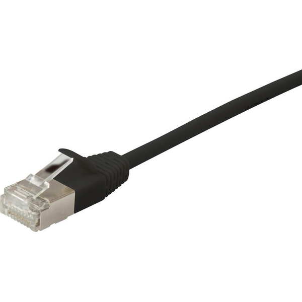 Equip 606122 síťový kabel Černá 0,25 m Cat6a F/FTP (FFTP)