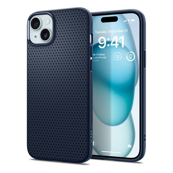 Spigen Liquid Air iPhone 15 Plus tok kék (ACS06651) (ACS06651)