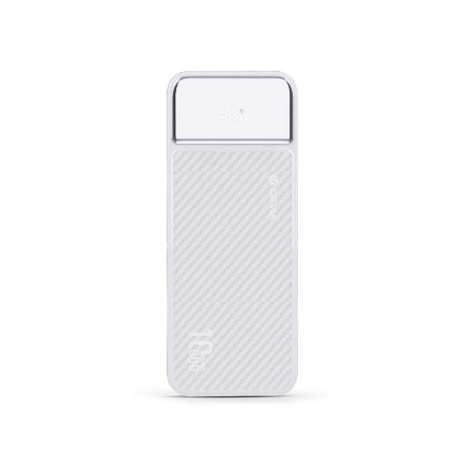 Devia Smart Series Digital Display PD 20W powerbank - 10.000 mAh - fehér (ST111530)