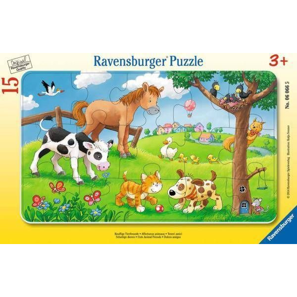  Ravensburger Puzzle 15 Miłośnicy słodkich zwierząt