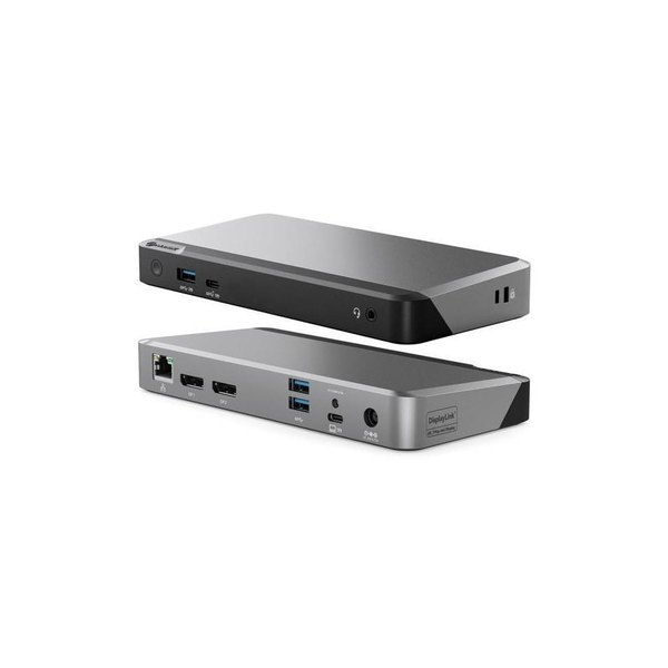 ALOGIC DUPRDX2-100 laptop dock & poortreplicator Bedraad USB 3.2 Gen 1 (3.1 Gen 1) Type-C Zwart, Grijs